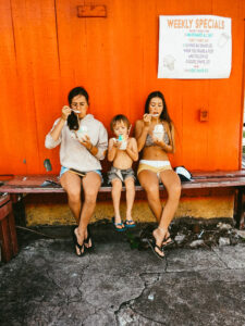 teens with shave ice